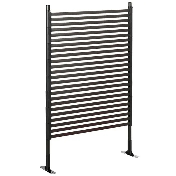 Outsunny Gard Modular Autoportant pentru Grădină din Oțel, 93x22x150 cm, Maro | Aosom Romania