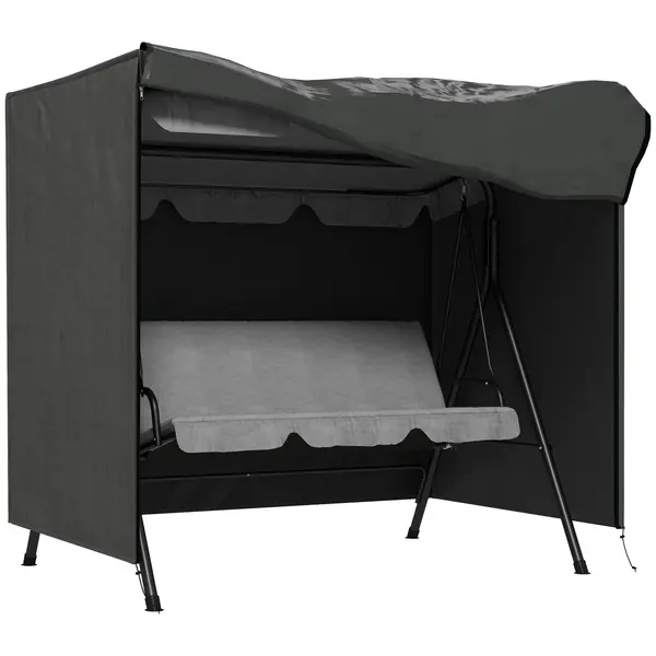 Outsunny Husă de protecție pentru balansoar de grădină din material Oxford 177 x 114 x 152 cm gri închis | Aosom Romania