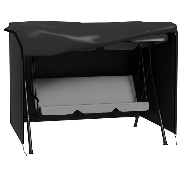 Outsunny Husă de Protecție pentru Leagăn de Grădină 3 Locuri pânză impermeabilă dim. 2,05L x 1,24l x 1,64H m Oxford Densitate Înaltă de 600D | Aosom Romania