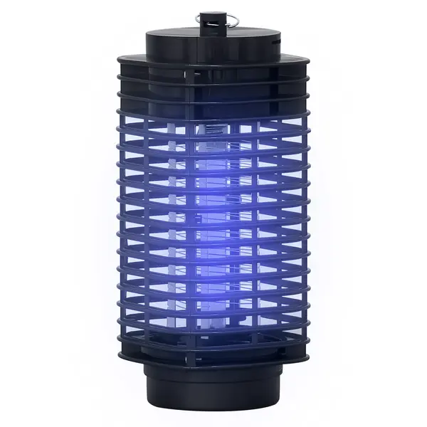 Outsunny Lampă Antițânțari cu Lumină UV pentru Interior și Exterior, Negru | Aosom Romania