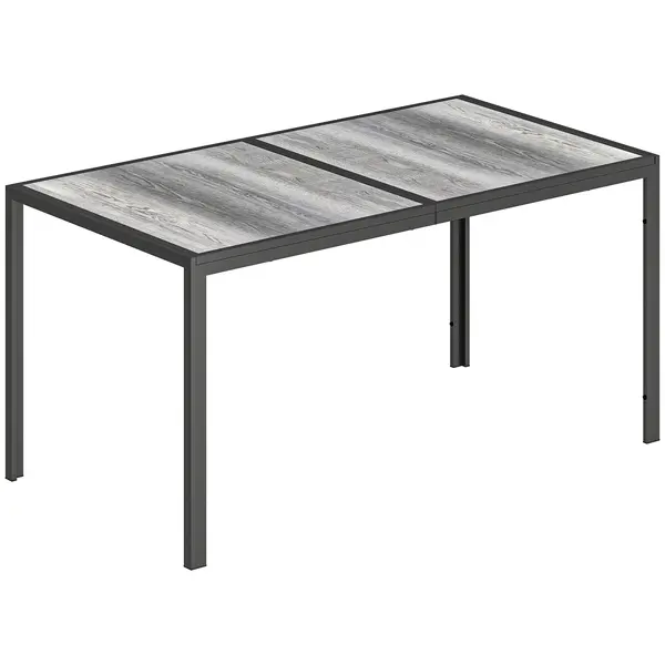 Outsunny Masă de grădină exterior pentru 6 persoane, balcon pentru terasă, pentru dining în aer liber | Aosom Romania