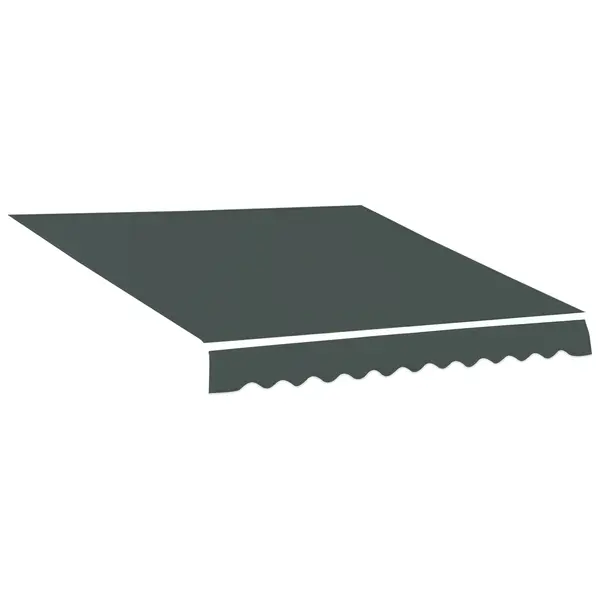 Outsunny Pânză de Înlocuire pentru Copertină Retractabilă cu Protecție UV 30+, 3,82x2,4 m, Gri | Aosom Romania