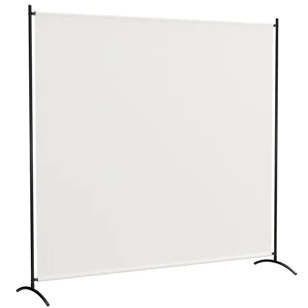 Outsunny Paravan exterior cu panou unic, separator de încăpere de 180H cm cu protecție UV30+, Bej | Aosom Romania