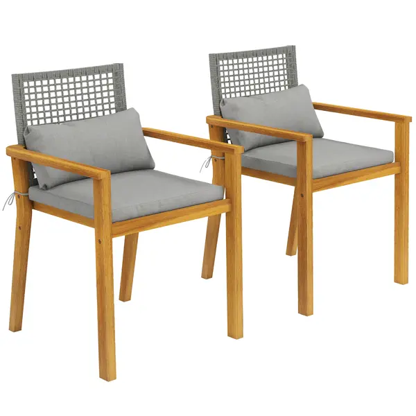 Outsunny scaune set exterior casă de vară bănci confortabile pereche relaxare | Aosom Romania