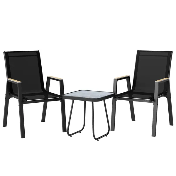Outsunny set bistro terasă elegant | Aosom Romania