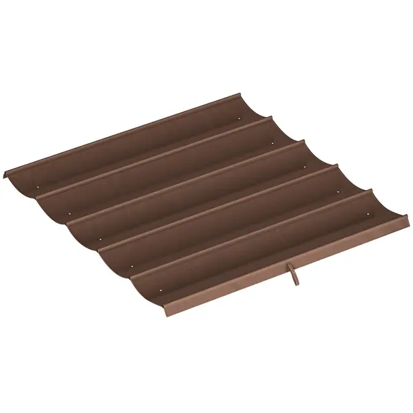 Outsunny Tettuccio di Ricambio per Gazebo 3x3 m con 10 Fori di Drenaggio Grigio | Aosom Romania