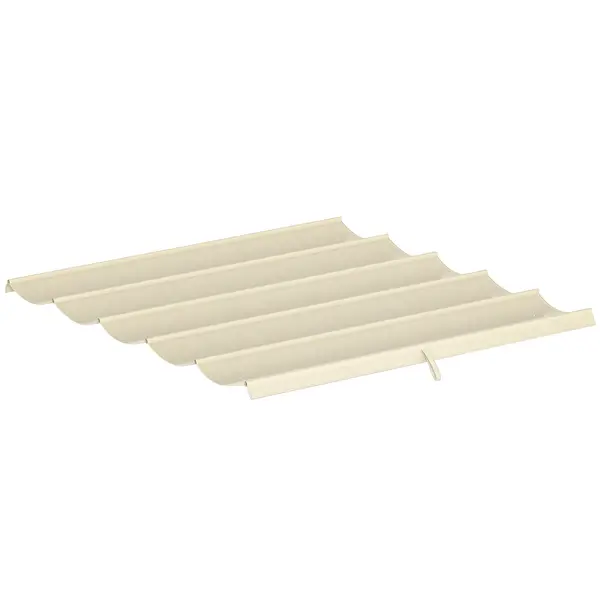 Outsunny Tettuccio di Ricambio per Gazebo 3x3 m con 10 Fori di Drenaggio Grigio | Aosom Romania