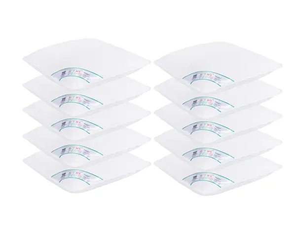Pachet 10 Perne Medicinale Hipoalergenice SomnART 40x40cm, HypoallergenicMed, matlasate, lavabile la 95 de grade, fermitate medie spre tare
