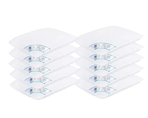 Pachet 10 Perne Medicinale Hipoalergenice SomnART 50x70cm, HypoallergenicMed, matlasate, lavabile la 95 de grade, fermitate medie spre tare