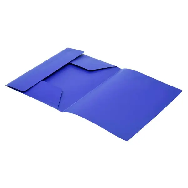 Pachet 12 buc mapa plastic a4 cu elastic albastru