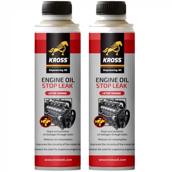 Pachet 2 x Aditiv Kross antiscurgere ulei si anti fum 250 ml