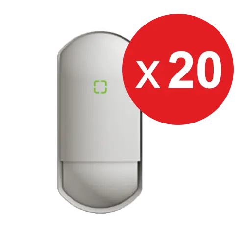 Pachet 20 buc. Detector de miscare PIR cu lentila duala 85°/5°, imunitate PET, Optex FLX-S-ST