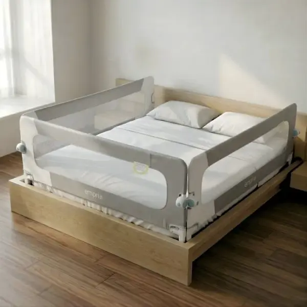 PACHET: 3 Bariere protectie pat copii, Rabatabile, pat de 200x200 cm