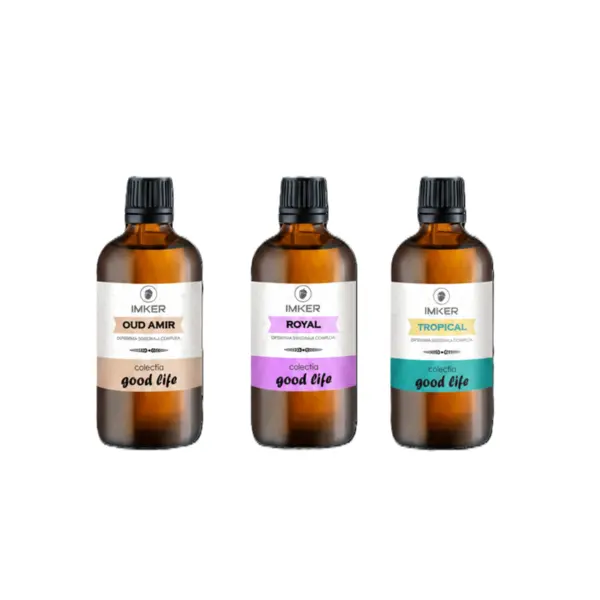 Pachet 3 sticlute arome parfum IMKER din colectia GoodLife de 100 ml
