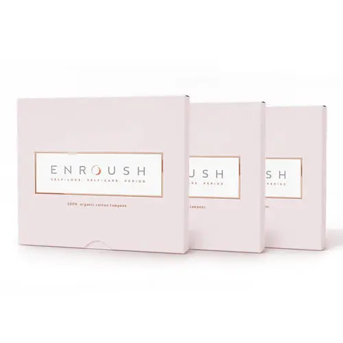 Pachet 3 x Tampoane 100% Organice SUPER, 16 bucăți | Enroush