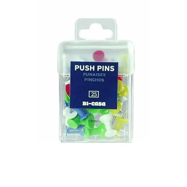 Pachet 32 buc piuneze colorate panou pluta 50buc/cutie Bi-Silque Piuneze colorate panou pluta 50buc/cutie Bi-Silque
