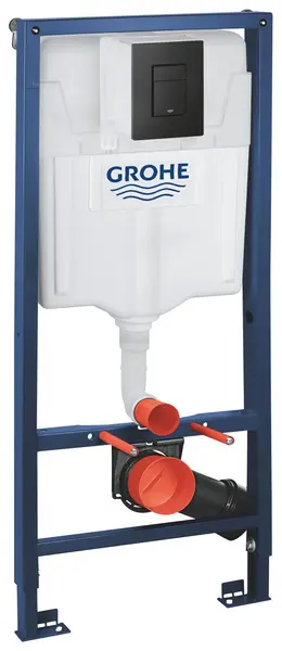 Pachet 3in1 rezervor WC Rapid SL 38811KF0, incastrat, rezervor, clapeta actionare negru mat, elemente fixare, otel