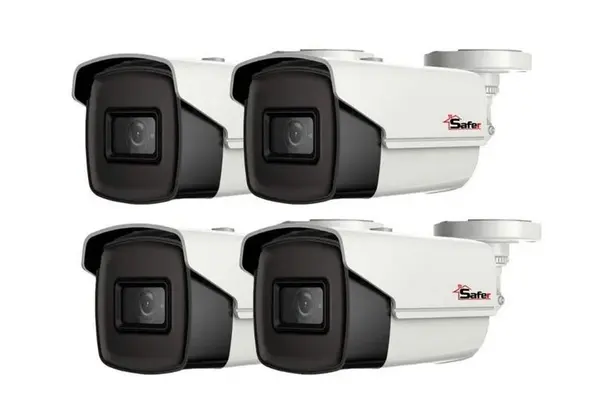Pachet 4 camere de supraveghere pentru exterior, Safer PRO, 5MP, lentila 2.8 mm, IR 40m, 4XSAF-PRO-BM5MP40F28