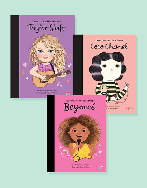 Pachet 4 Copii cu visuri indraznete (3 volume)