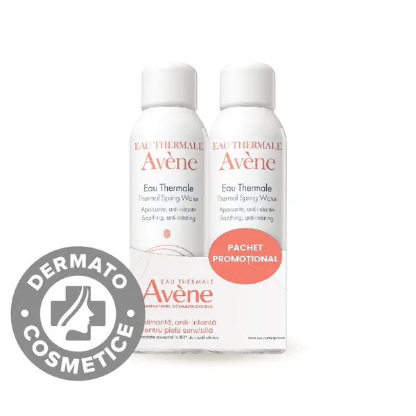 Pachet Apa termala spray, 150ml + 150ml, Avene