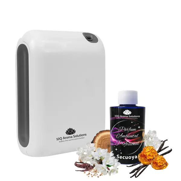 Pachet - Aparat de odorizare 10Q AromaLux Future 400 cu Bluetooth + Rezerva