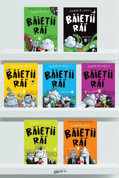 Pachet benzi desenate Băieții răi (volumele 1-7) - Aaron Blabey