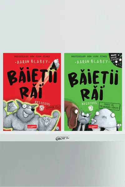 Pachet benzi desenate Băieții răi (volumele 7-8) - Aaron Blabey