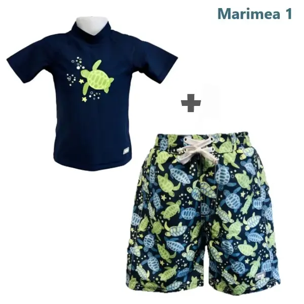 PACHET: BERMUDE + TRICOU, BANZ, Turttle, Marimea 1
