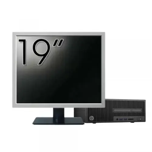 Pachet Calculator refurbished HP 280 G2 SFF, Intel Core i5-6400 2.70GHz, 8GB DDR4, 500GB HDD, DVD-ROM + Monitor 19"