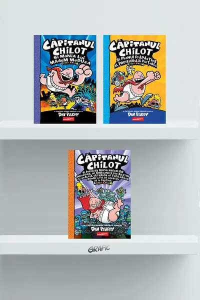 Pachet Căpitanul Chilot. Ediția color ( volumele 3-5) - Dav Pilkey