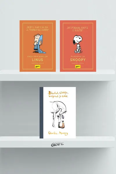 Pachet cărți despre empatie (Băiatul, cârtița, vulpoiul și calul: povestea animată, Filozofia lui Snoopy, Viața prin ochii lui Linus) - Charles Schulz