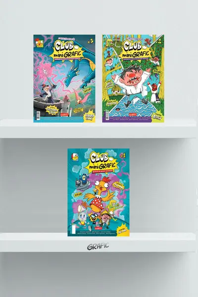 Pachet Club miniGrafic. Aventuri în benzi desenate ( 3 volume)