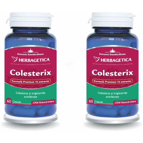 Pachet Colesterix 60cps+60cps (50%reducere la al doilea produs)