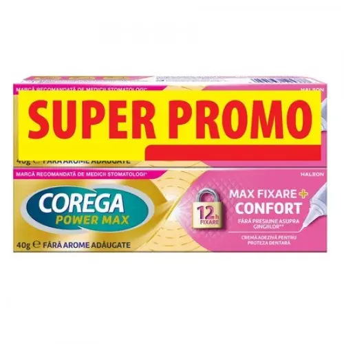 Pachet Corega Max fixare+ confort x 2 x 40g Zephyr Labs