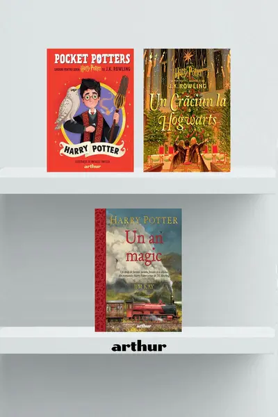Pachet Crăciun magic Harry Potter ( Crăciun la Hogwarts, Un an magic, Pocket Potters 1) - J.K.Rowling