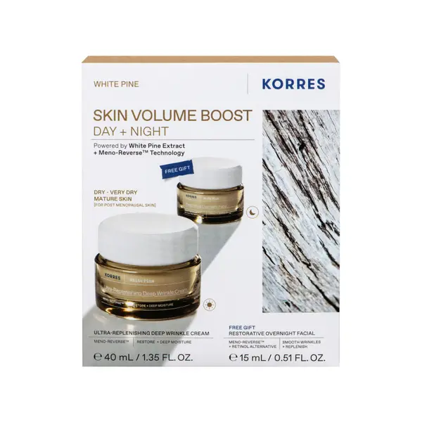 Pachet Crema antirid ultra reparatoare 40ml + Crema de noapte 15ml White Pine, Korres