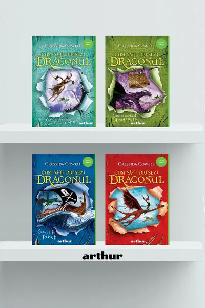 Pachet Cum să-ți dresezi dragonul (4 volume) Cressida Cowell - Cressida Cowell