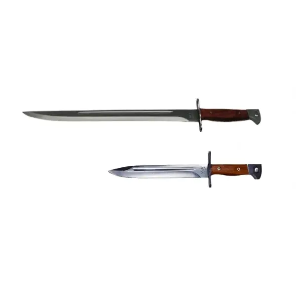 Pachet Cutit tip baioneta si Maceta, AK-47,camping si vanatoare, 28 cm, husa inclusa