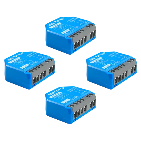 pachet de 4 x shelly 1 gen4 , modul releu inteligent wifi, matter, zigbee, bluetooth