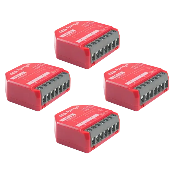 pachet de 4 x shelly 1pm gen4 , releu inteligent wifi, matter, zigbee, bluetooth cu masurare consum