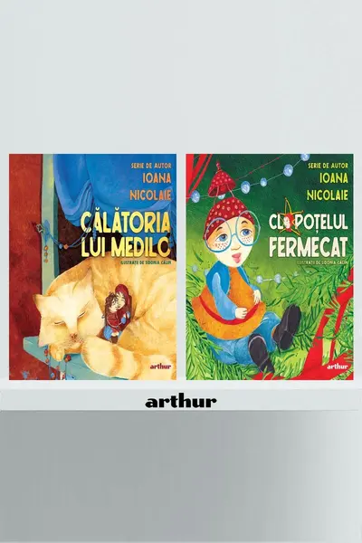 Pachet de autor Ioana Nicolaie (Călătoria lui Medilo, Clopoțelul fermecat) - Ioana Nicolaie