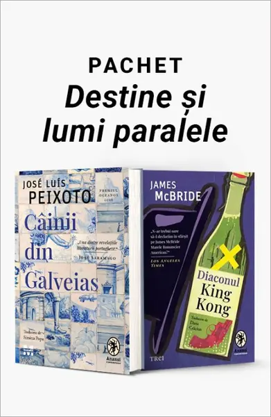 Pachet Destine și lumi paralele. Câinii din Galveias/Diaconul King Kong - José Luís Peixoto