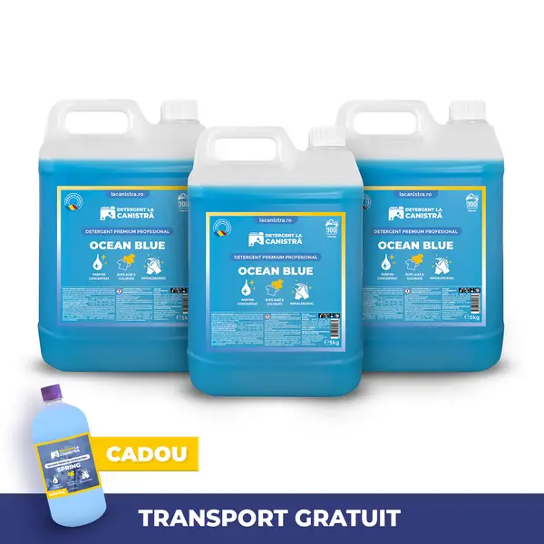 Pachet Detergent - 3x5 L - Ocean Blue + 500 ml Balsam