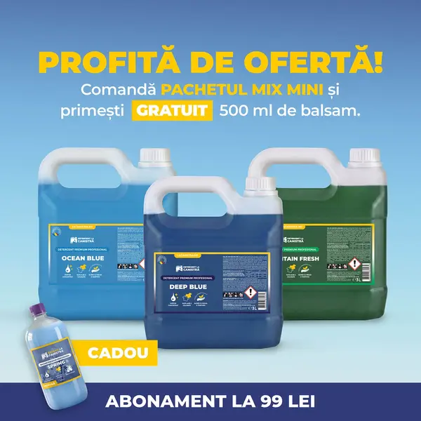 Pachet Detergent MIX Mini - 3x3L + Balsam Cadou, MIX