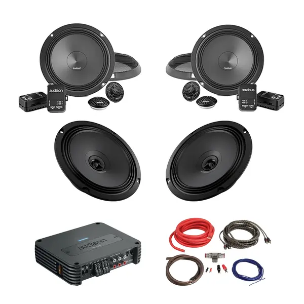 Pachet Difuzoare Auto cu amplificator Citroen C-Zero 2010-2020 Audison Prima 560 W
