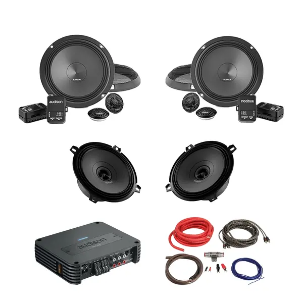 Pachet Difuzoare Auto cu amplificator Dacia Sandero 2 Stepway 2012-2016 Audison Prima 560 W