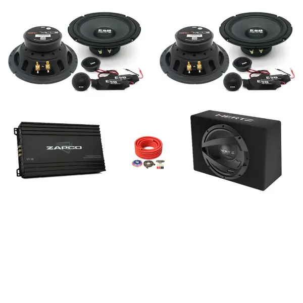 Pachet difuzoare auto cu subwoofer dedicat Škoda Kodiaq facelift 2021 - 2024 ESB 1000 530 W