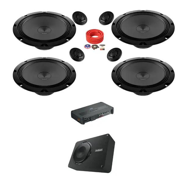 Pachet difuzoare auto cu subwoofer dedicat Volkswagen Touareg II 7P facelift 2014 - 2018 Audison Prima 1000 W