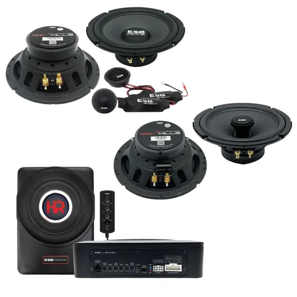 Pachet Difuzoare Auto cu subwoofer Seat Leon 2 2005-2012 ESB 1000 340 W