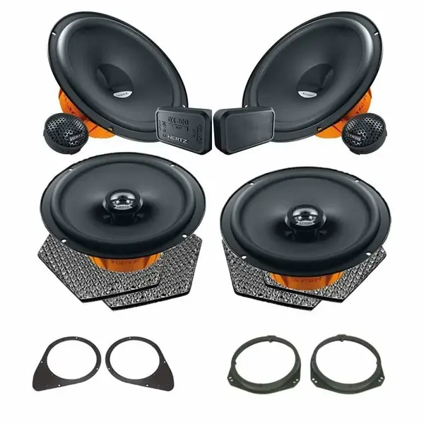 Pachet difuzoare auto Hertz Dieci dedicat Fiat 500 2010-, RMS 80W